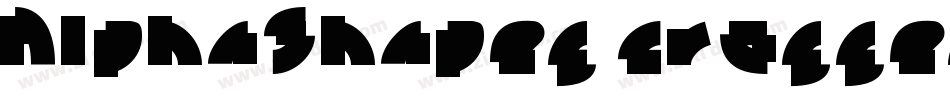 AlphaShapes crosses字体转换